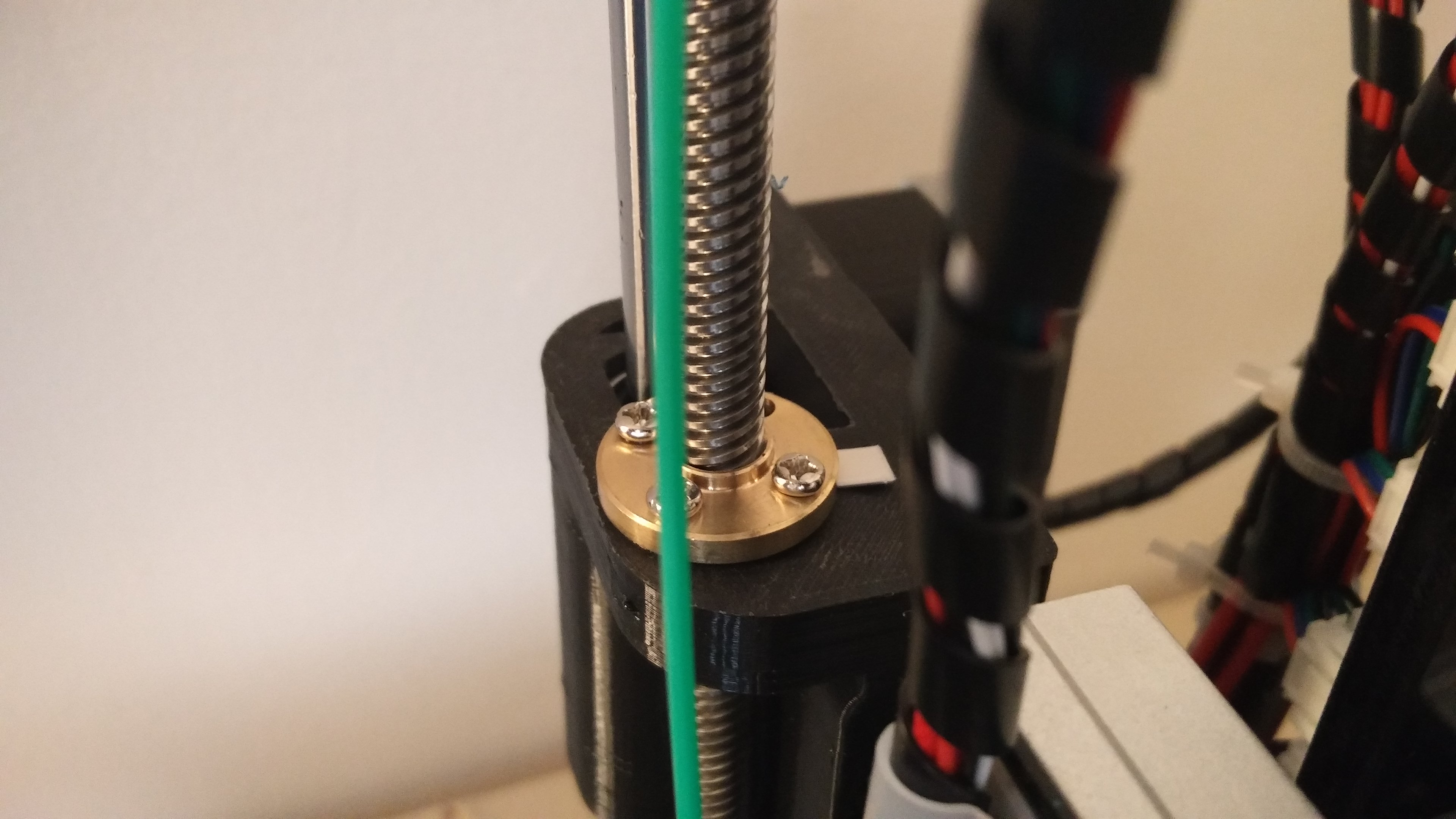 Left Lead Screw Shimed