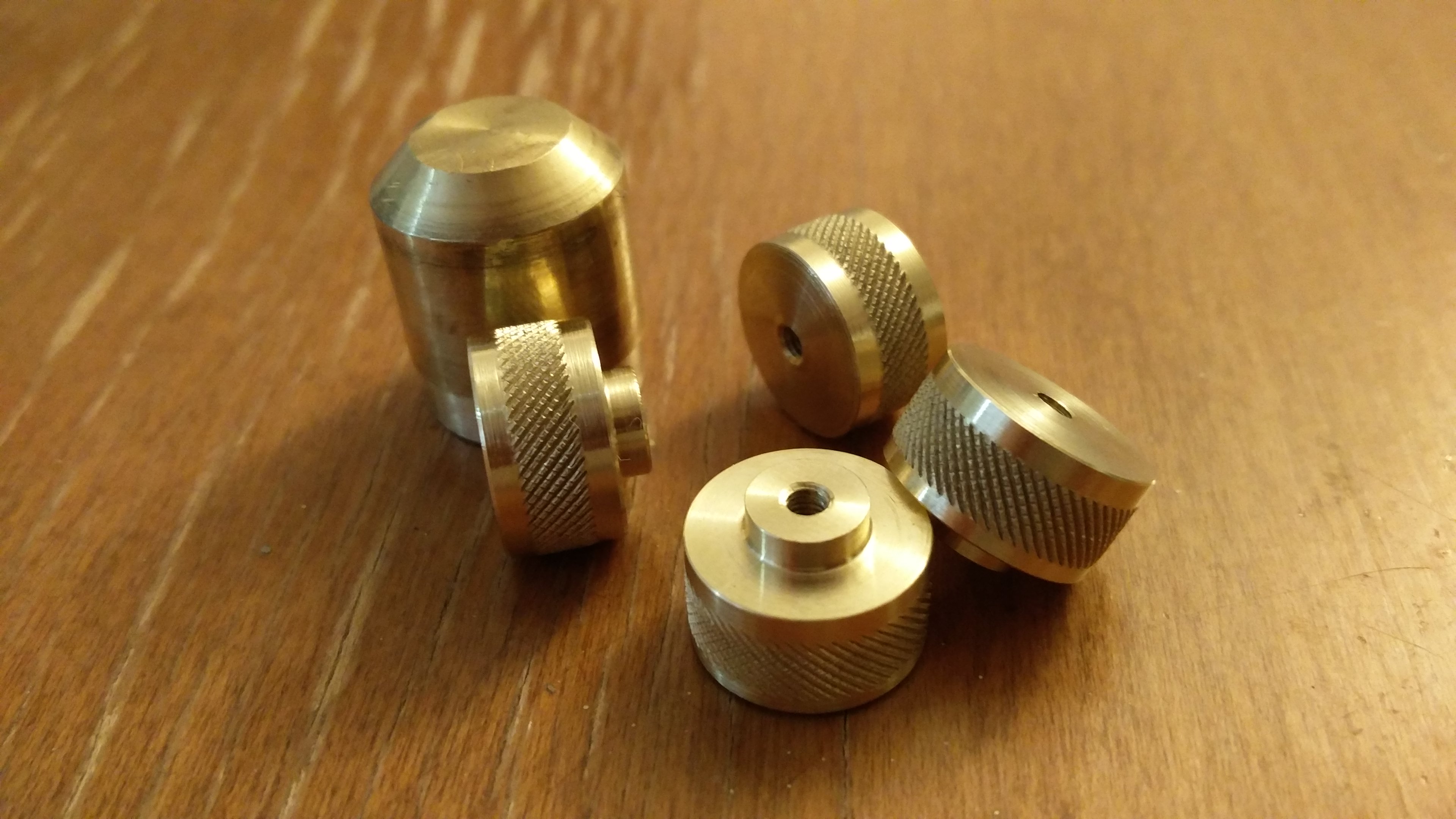 Finished Thumb Screw and Remaining Material