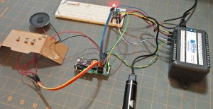 Measurements setup with datalogger