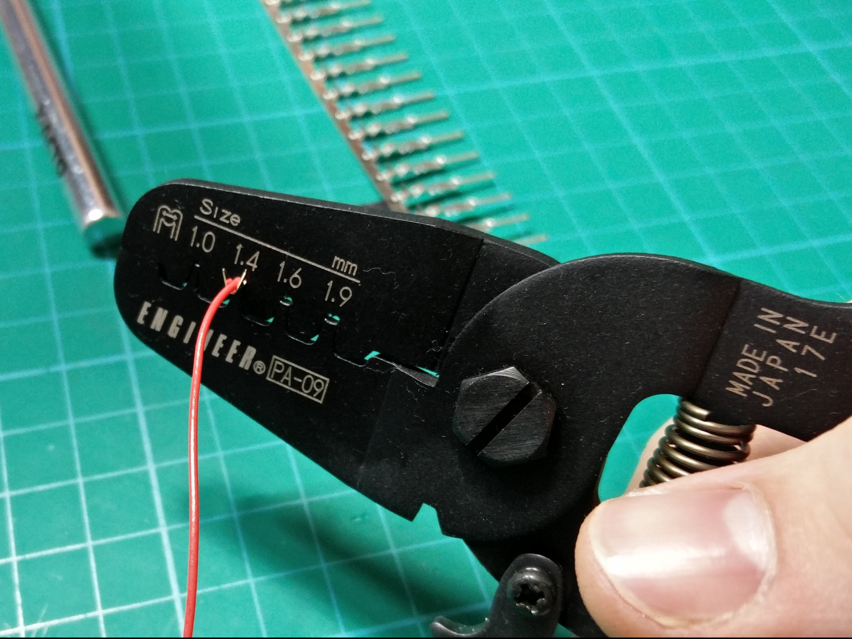 Crimp it good and tight with a nice set of crimpers